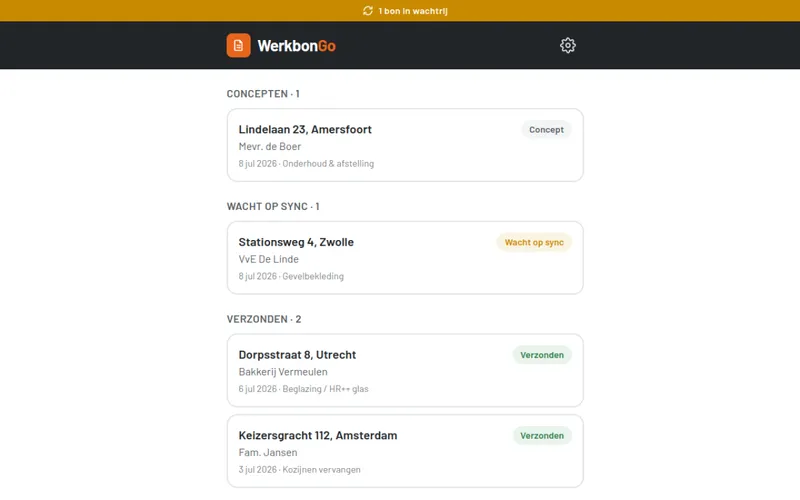 Preview — WerkbonGo